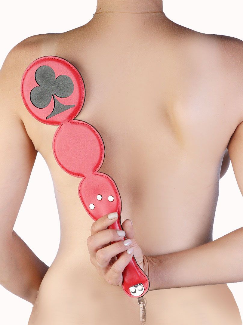 Шлёпалка "Трефы" с анальным плагом 2