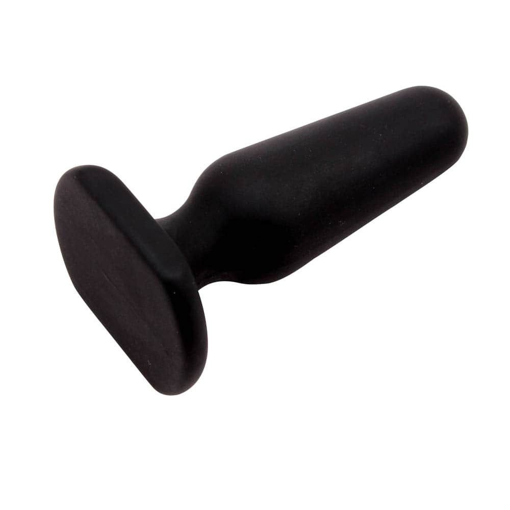 Черная анальная пробка S Silicone Plug - 7,3 см. 2