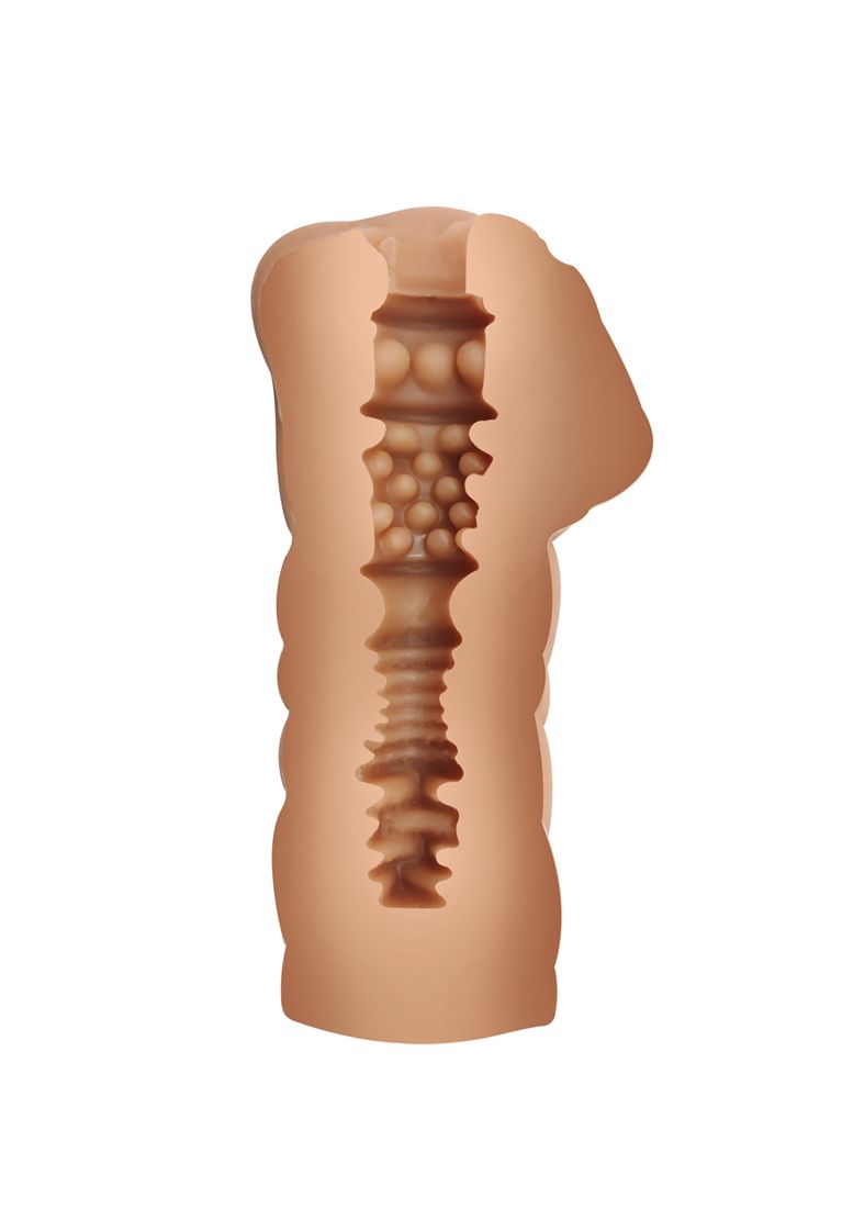 Кофейный мастурбатор-вагина Dumpling 3