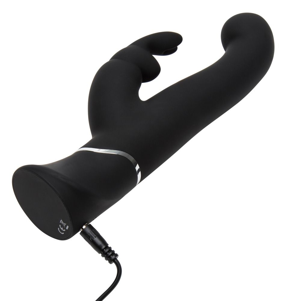 Черный вибратор-кролик G-Spot Stroking Vibrator - 24,2 см. 5