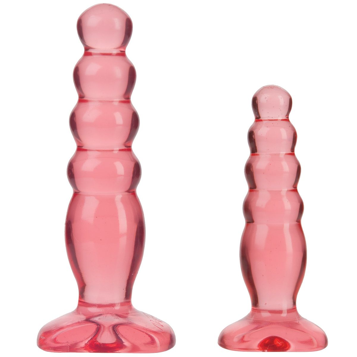 Набор из двух розовых анальных втулок Crystal Jellies Anal Trainer Kit 1