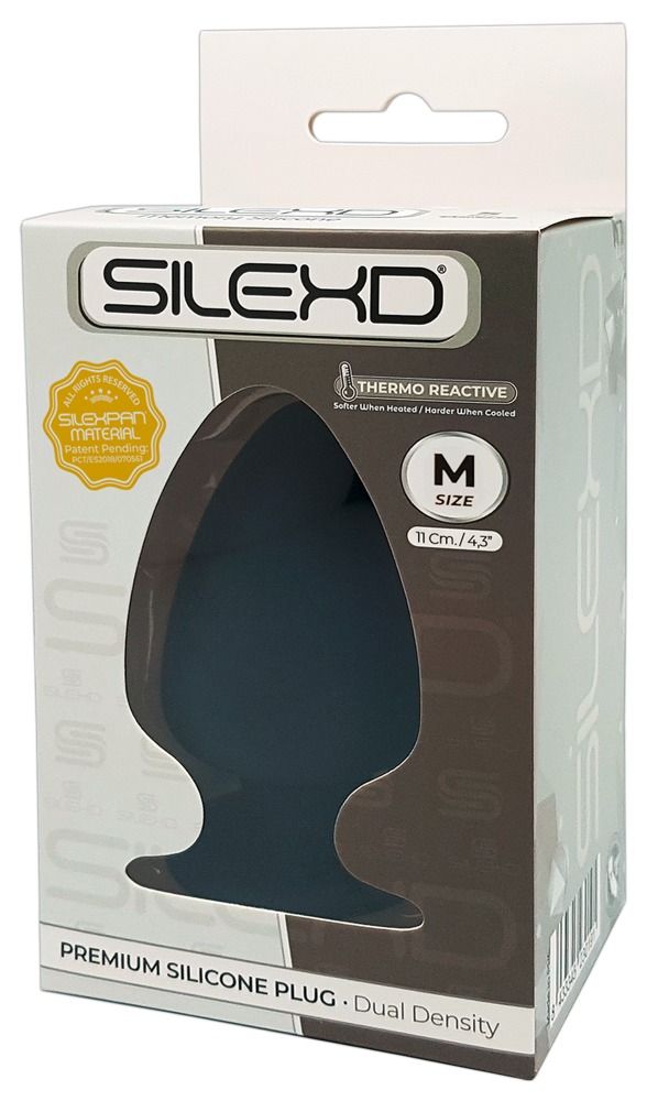 Черная анальная втулка Premium Silicone Plug M - 11 см. 2