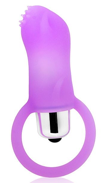 Лиловый вибростимулятор Cosmo с петелькой 1