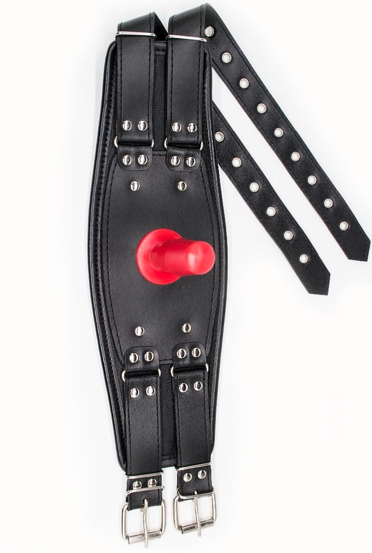 Черный пояс на бедро "Люкс" с телесной насадкой 3