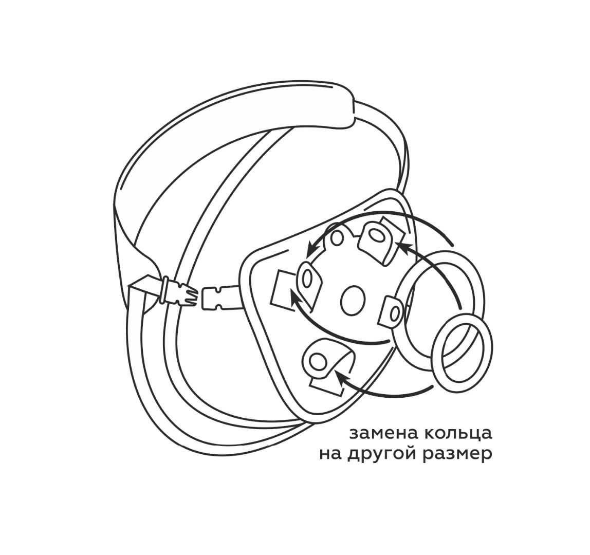 Пояс харнесс BEST UNI strap с 2 насадками - 18 и 22 см. 11