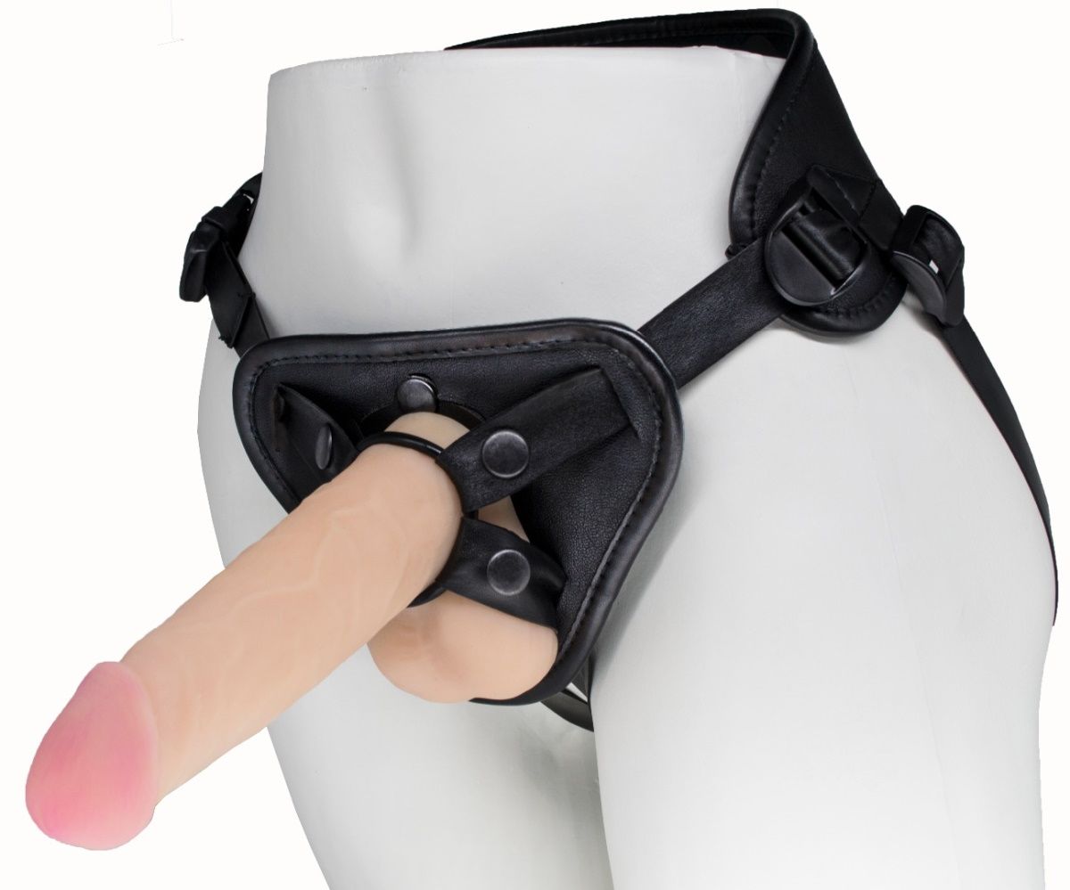 Пояс харнесс BEST UNI strap с 2 насадками - 18 и 22 см. 1