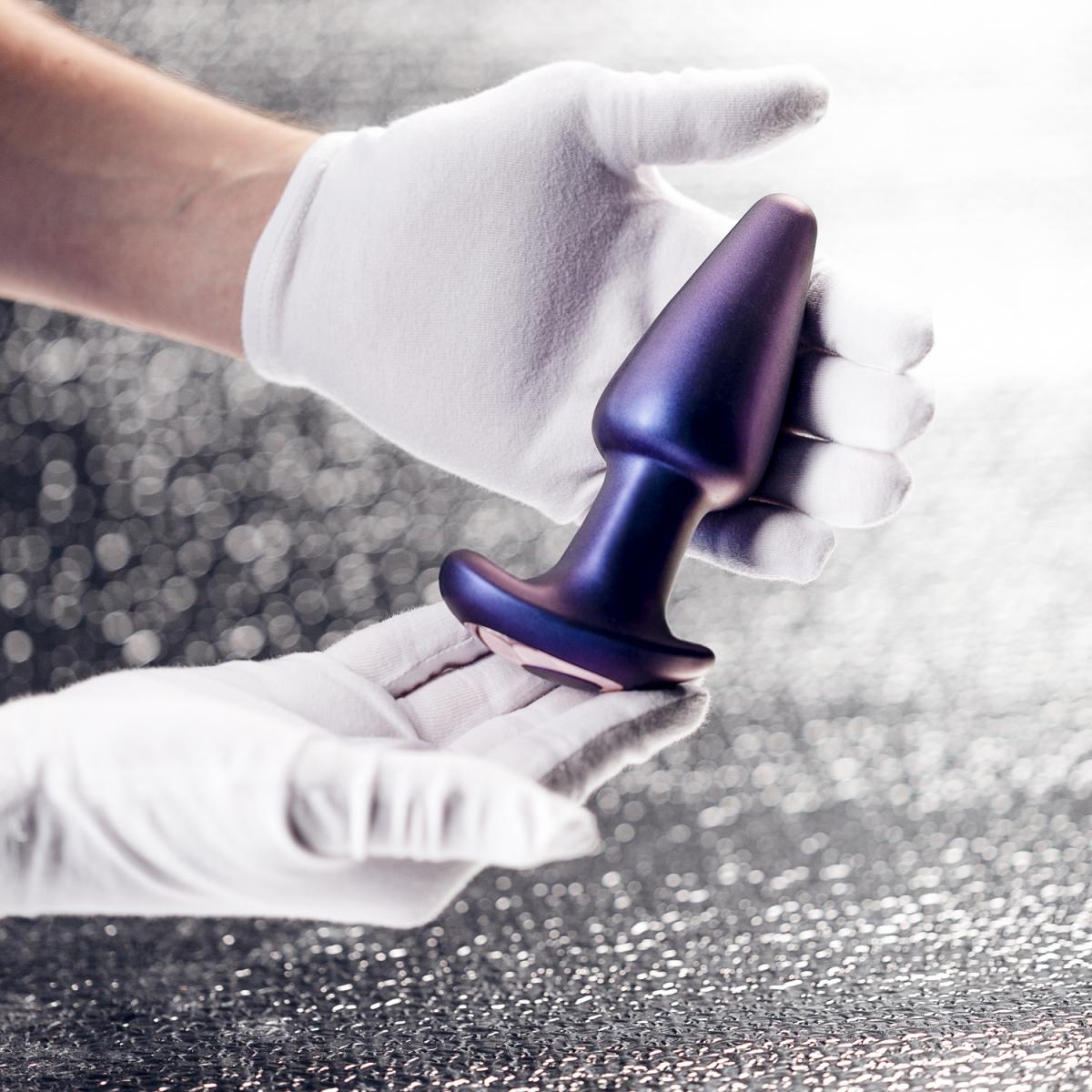 Фиолетовая анальная вибропробка Meteoroid с пультом - 13,9 см. 4