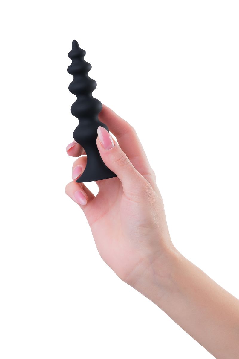 Черная анальная ёлочка Indi - 11,5 см. 4