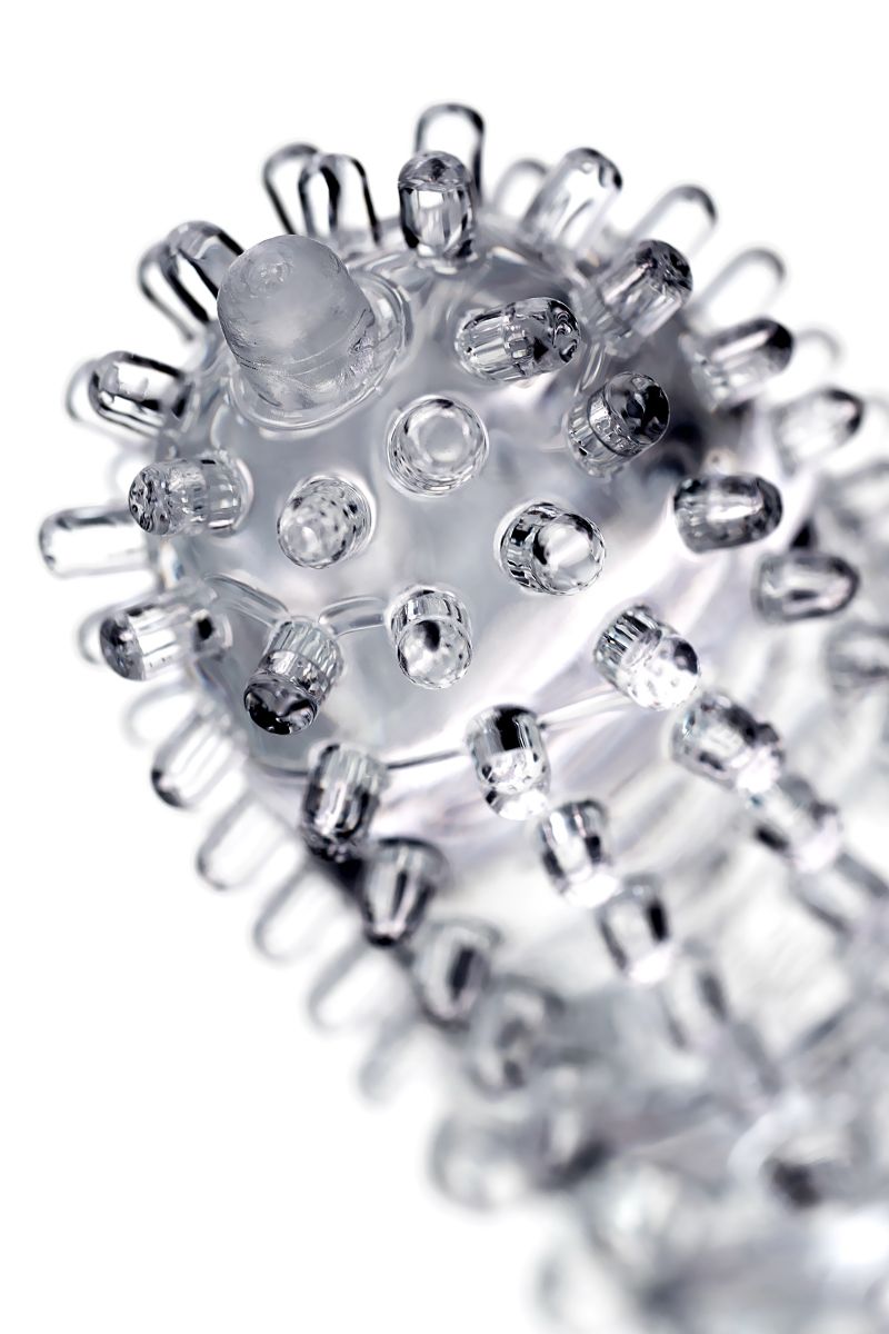 Прозрачная рельефная насадка на палец Arbo - 8 см. 6