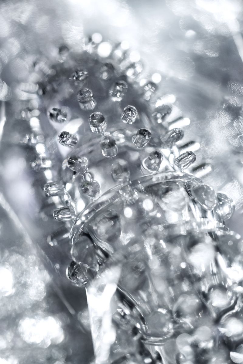 Прозрачная рельефная насадка на палец Arbo - 8 см. 9