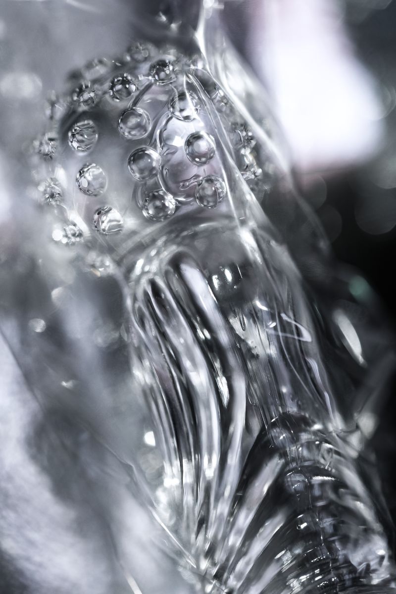 Прозрачная рельефная насадка на палец Ricol - 8 см. 10