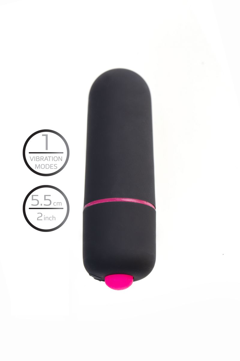 Черная вибропуля A-Toys Alli - 5,5 см. 6