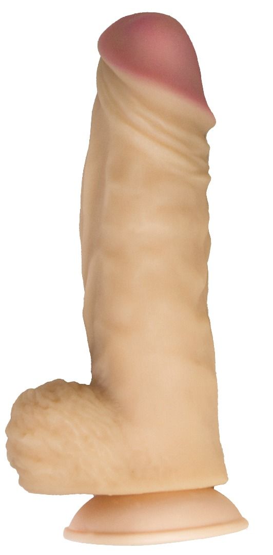 Гигантский фаллоимитатор на присоске в комплекте с трусиками - 26 см. 3