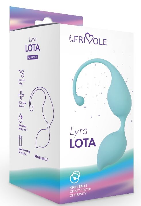 Аквамариновые вагинальные шарики Lota 3