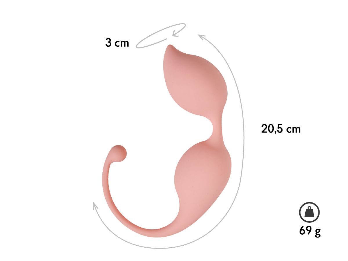 Персиковые вагинальные шарики Lota 2