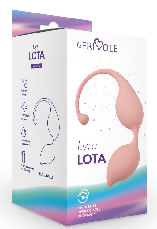 Персиковые вагинальные шарики Lota 3