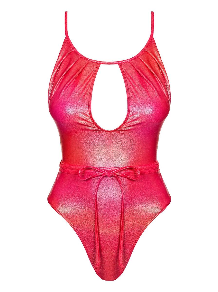 Слитный купальник Keissi с металлическим блеском 5