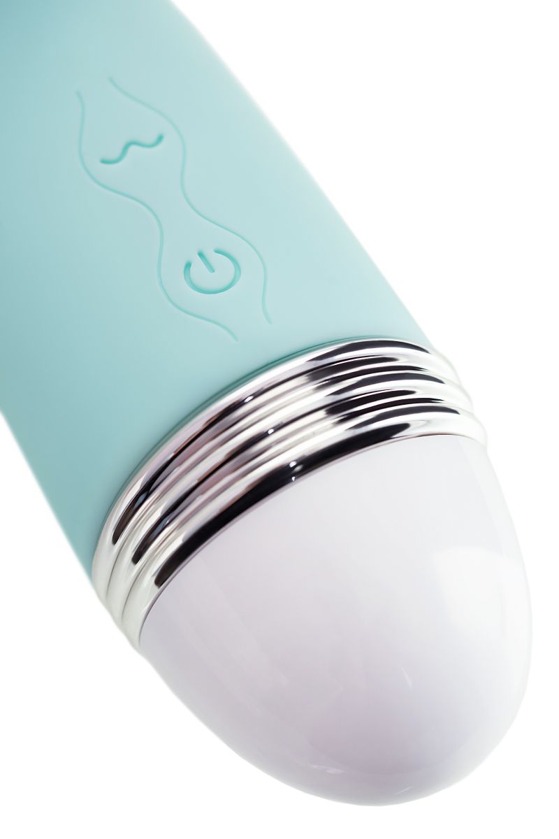 Мятный вибратор-кролик Iris - 22 см. 13