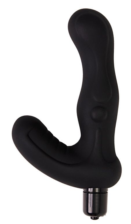 Черный вибромассажер простаты Titan - 15 см. 1