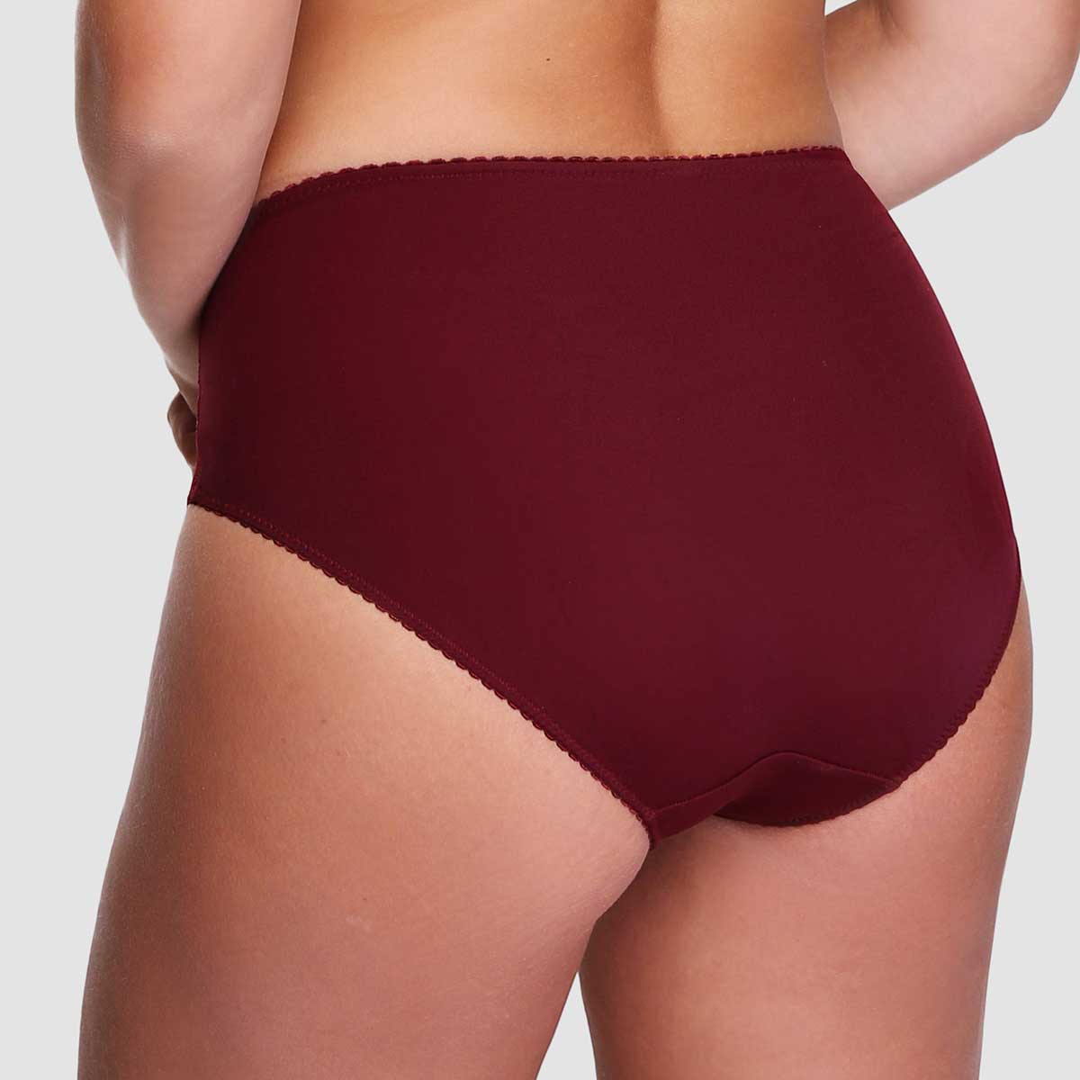 Трусы-слипы из мягкого микроволокна со вставками из вышитого тюля 8