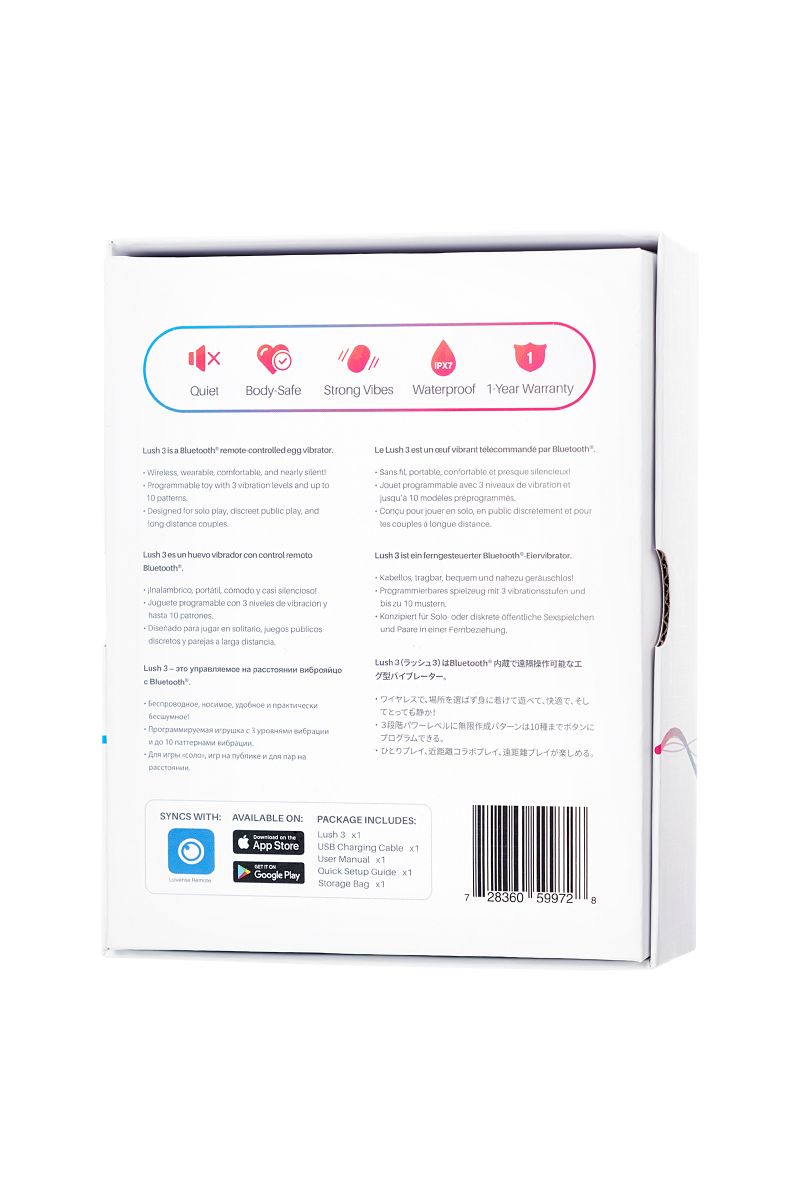 Розовое виброяйцо Lovense Lush 3 9