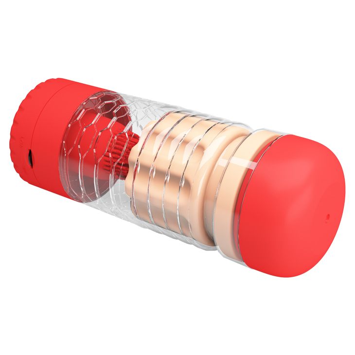 Вибромастурбатор-вагина Emily в красной колбе 3