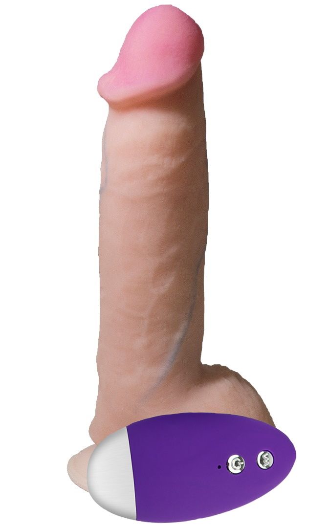 Телесный вибромассажёр-реалистик REAL Next №27 - 20 см. 1