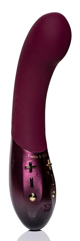 Фиолетовый вибратор Kurve с двумя моторами - 19,4 см. 1