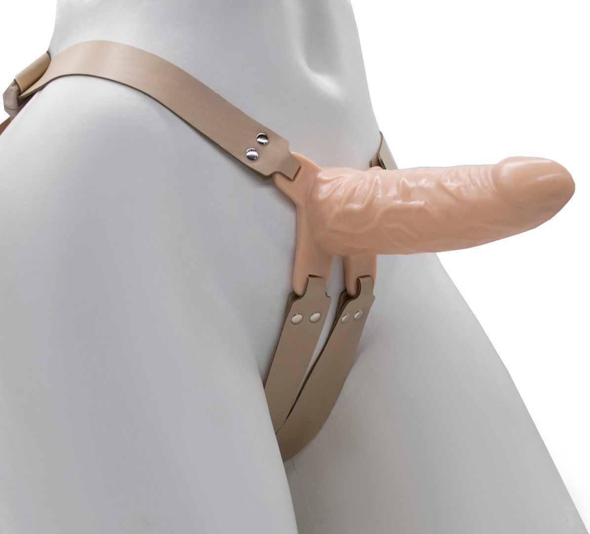 Телесный мужской парапротез MEN STYLE - 15 см. 1