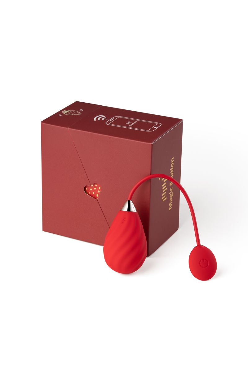 Красное виброяйцо Magic Motion Sundae 4
