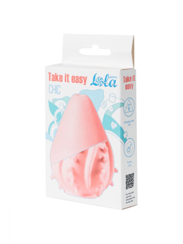 Персиковый мастурбатор Chic 4
