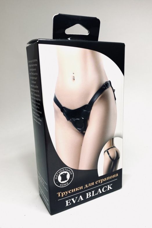Черные трусики для страпона Eva 3