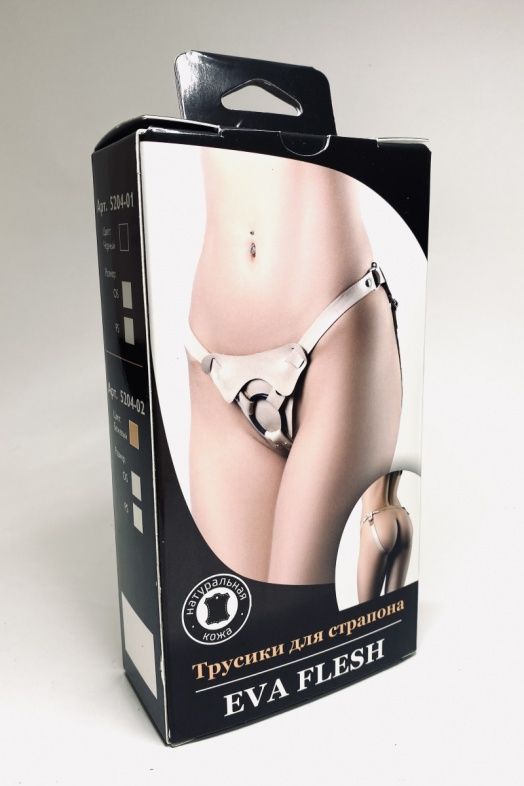 Бежевые трусики для страпона Eva 3