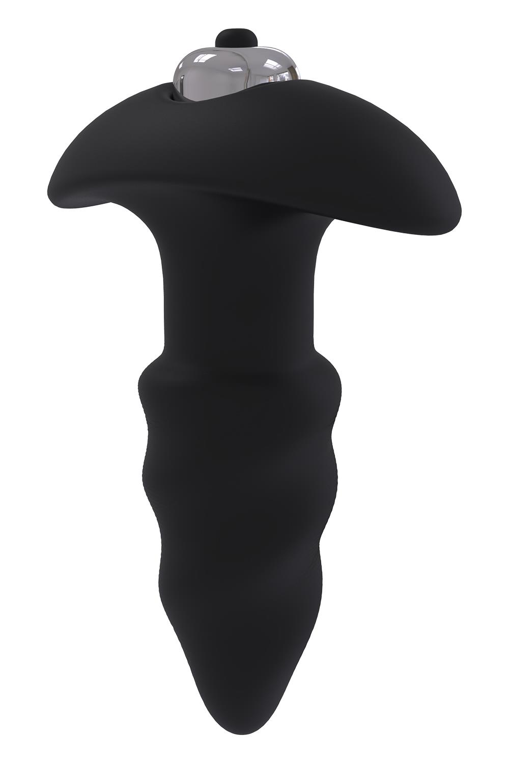 Черная анальная вибровтулка Single Speed Love Arrow Plug - 9,8 см. 3