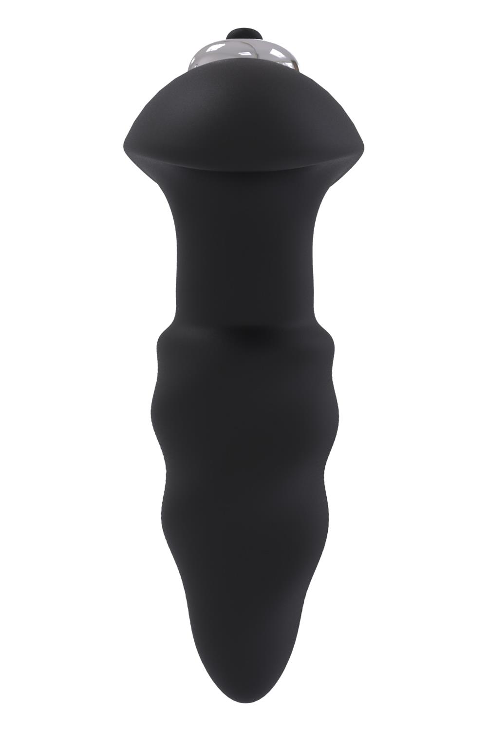 Черная анальная вибровтулка Single Speed Love Arrow Plug - 9,8 см. 4