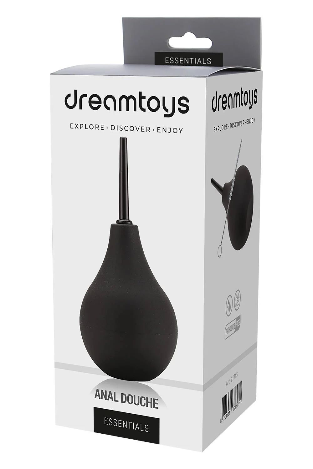 Черный конический анальный душ Anal Douche 3
