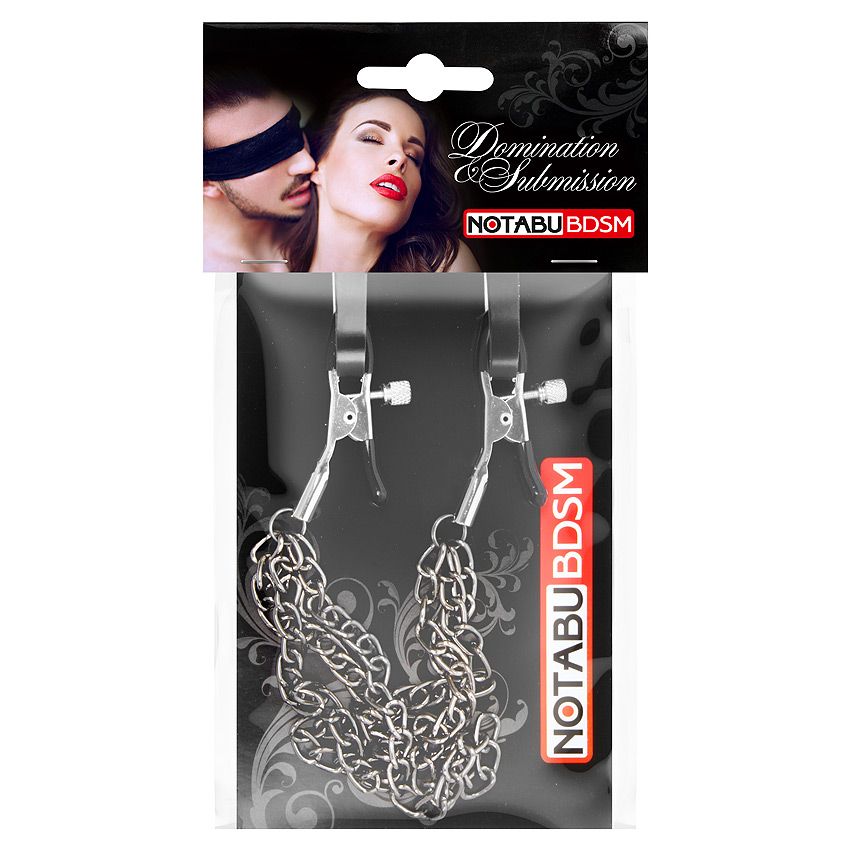 Оригинальные зажимы на соски с тройной короткой цепочкой 2