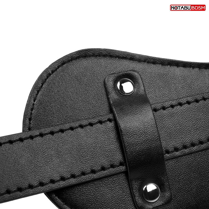 Оригинальный кляп с широким ремешком 6