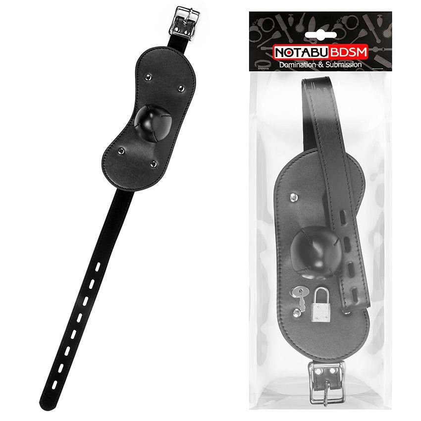 Оригинальный кляп с широким ремешком 1