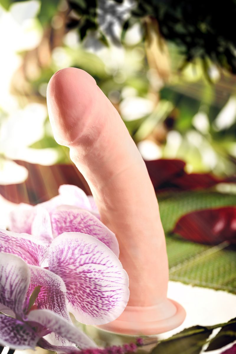 Телесный вибратор-реалистик с 7 режимами вибрации - 20 см. 12