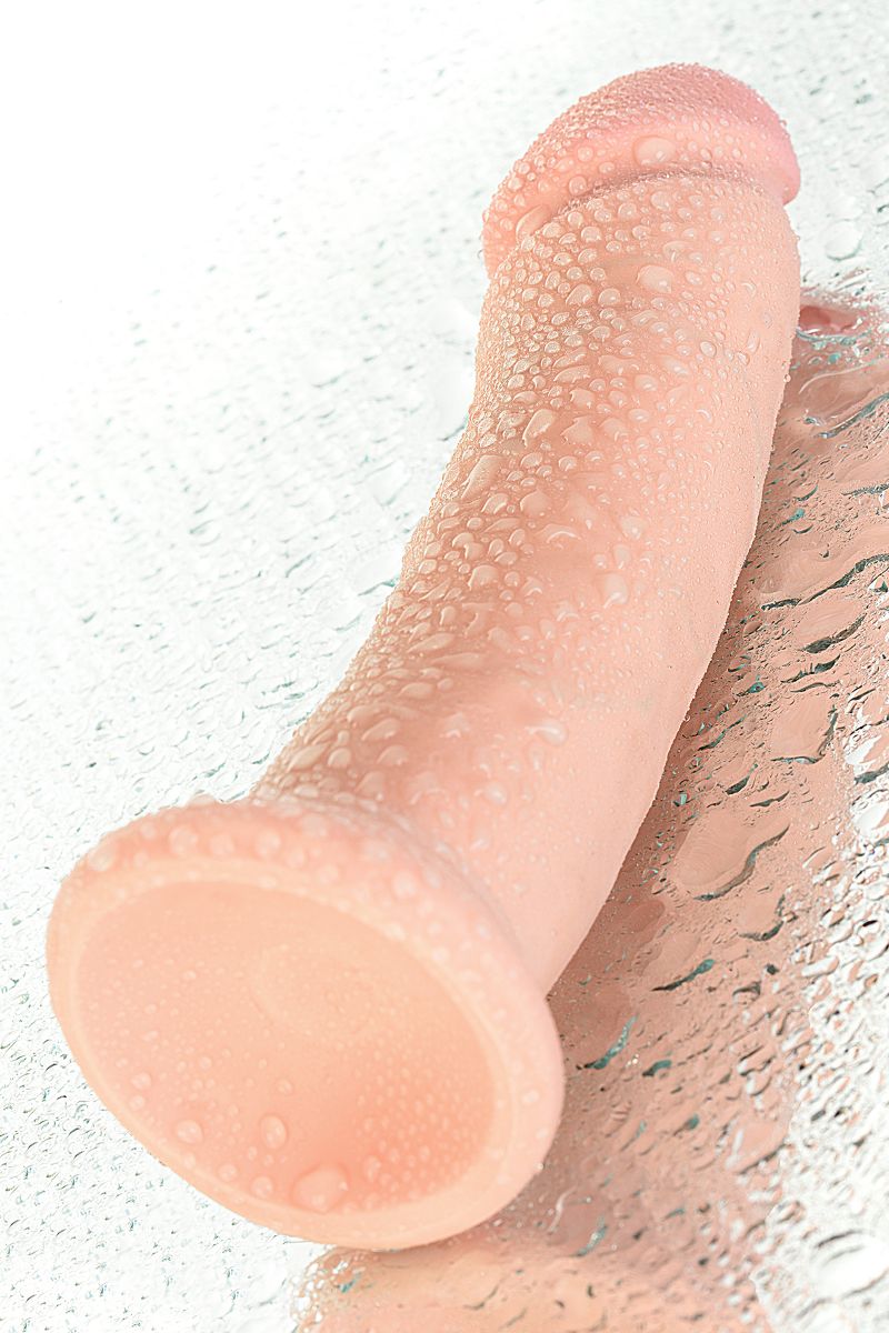 Телесный вибратор-реалистик с 7 режимами вибрации - 20 см. 16