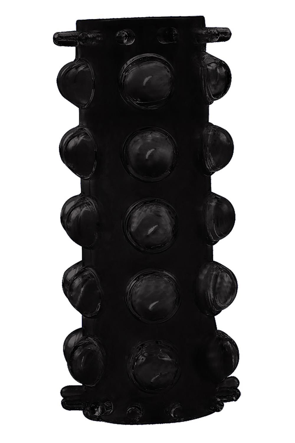 Набор из 7 черных насадок Penis Sleeves Set 3