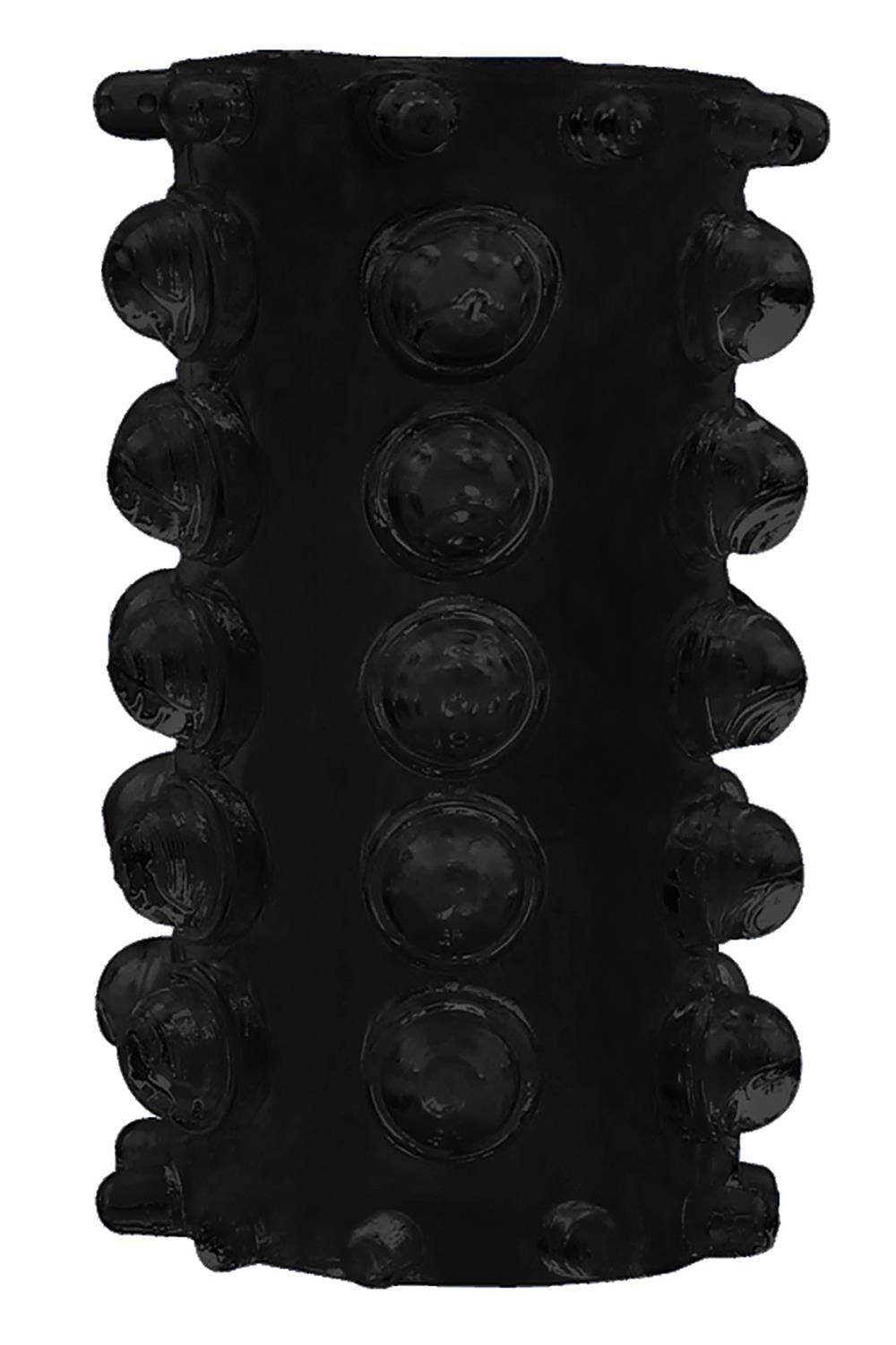 Набор из 7 черных насадок Penis Sleeves Set 9