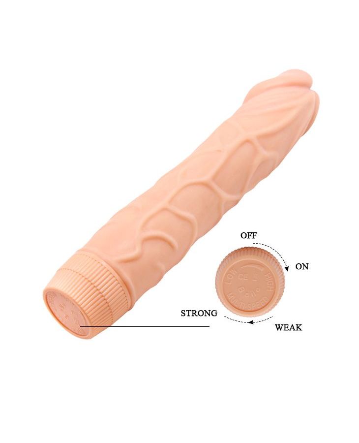 Телесный вибратор-реалистик Bob - 22,5 см. 5