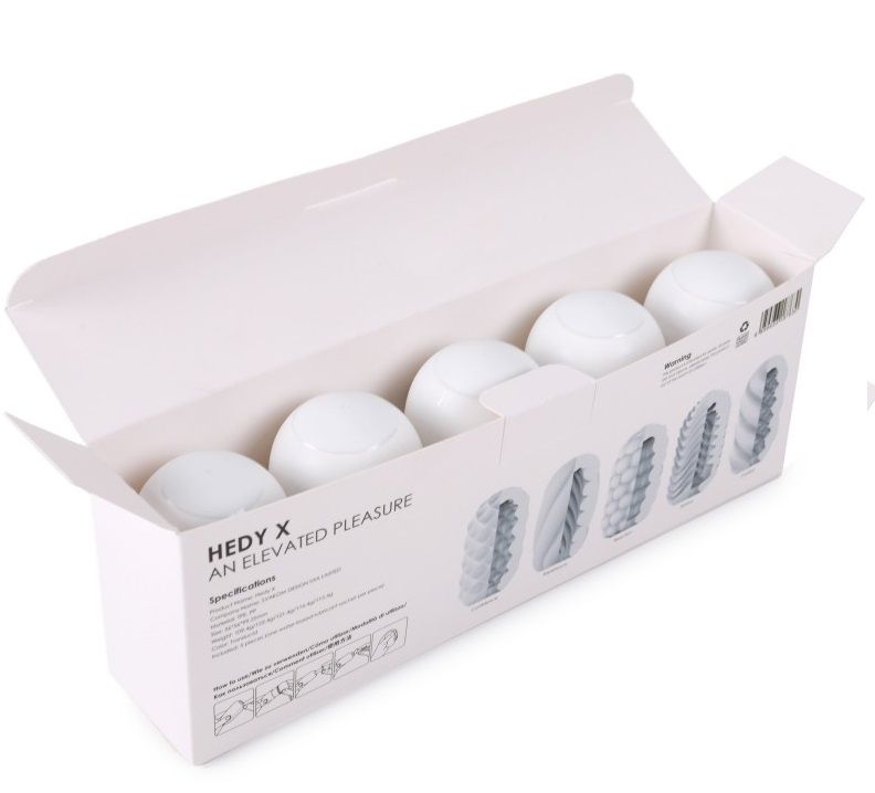Набор из 5 мастурбаторов Hedy X5 Mixed 3