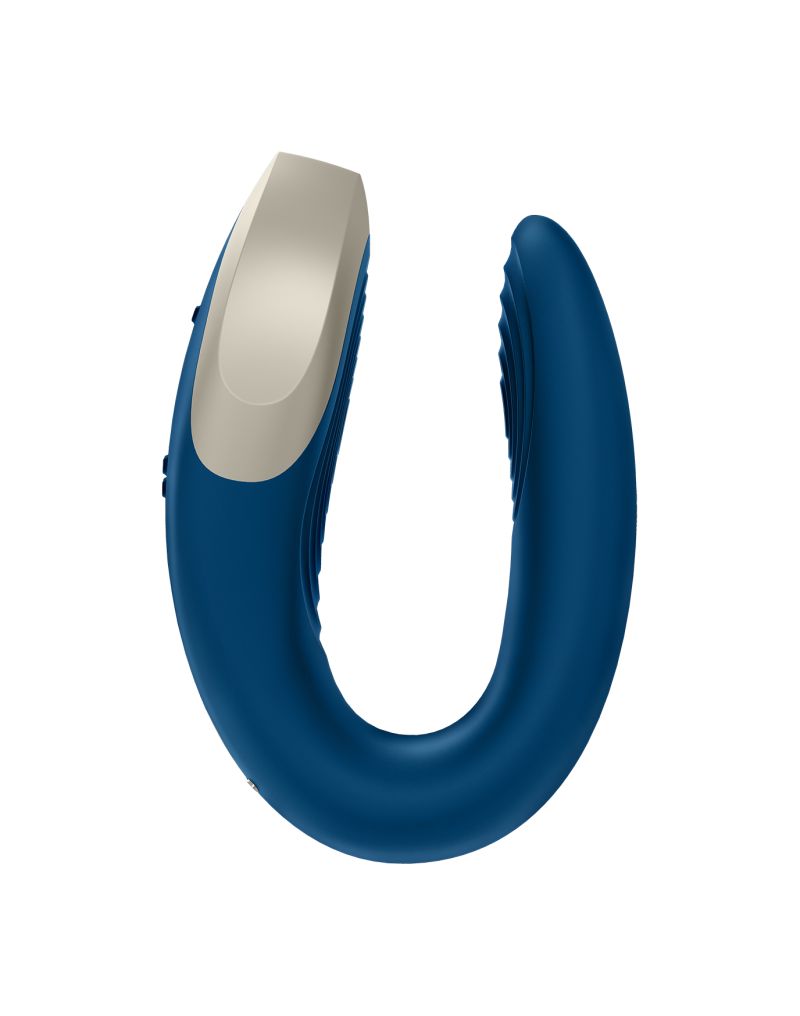 Синий вибратор для пар Double Love с возможностью управления через пульт и приложение 4