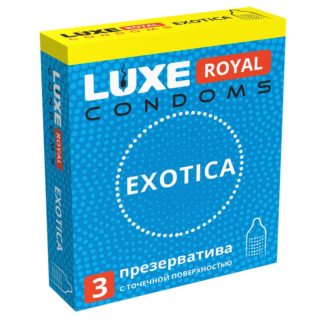 Текстурированные презервативы LUXE Royal Exotica - 3 шт. 1