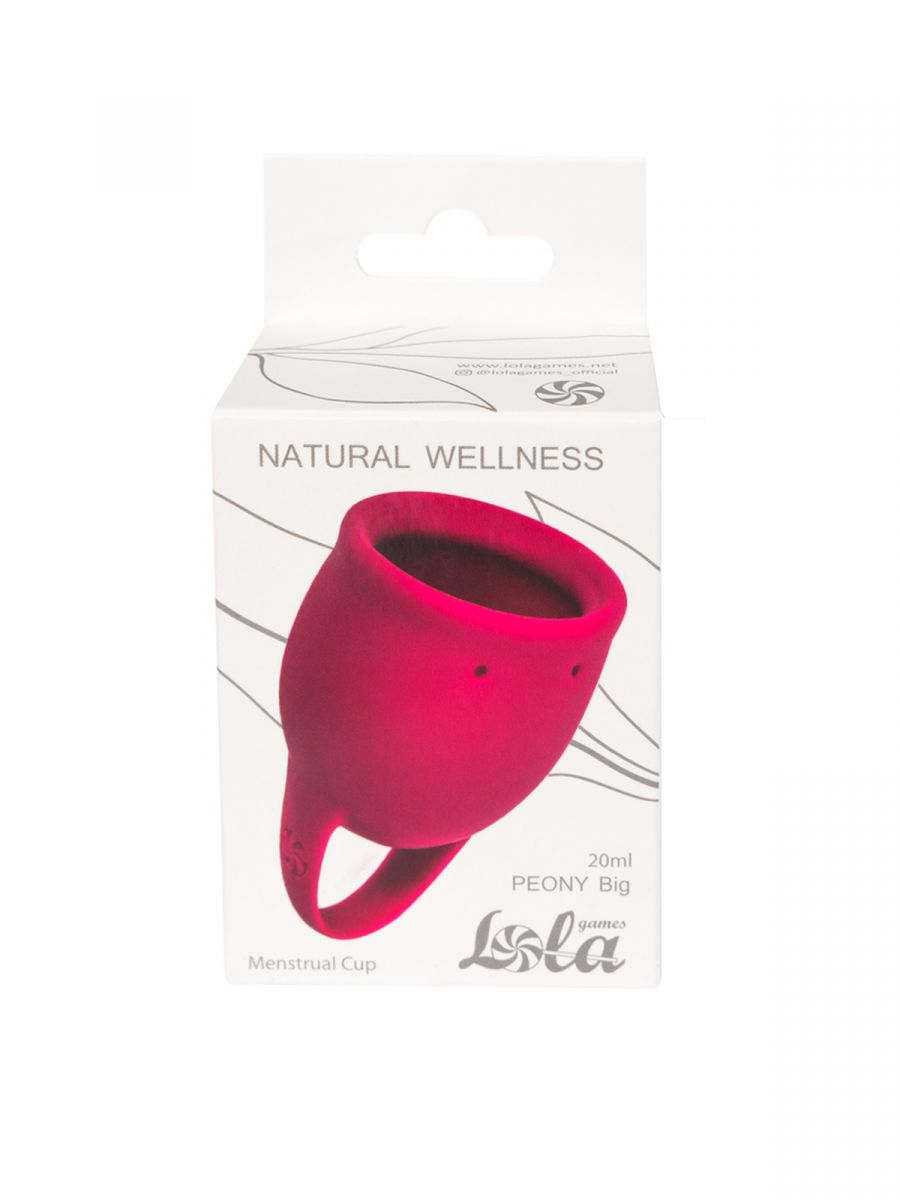 Малиновая менструальная чаша Peony - 20 мл. 4