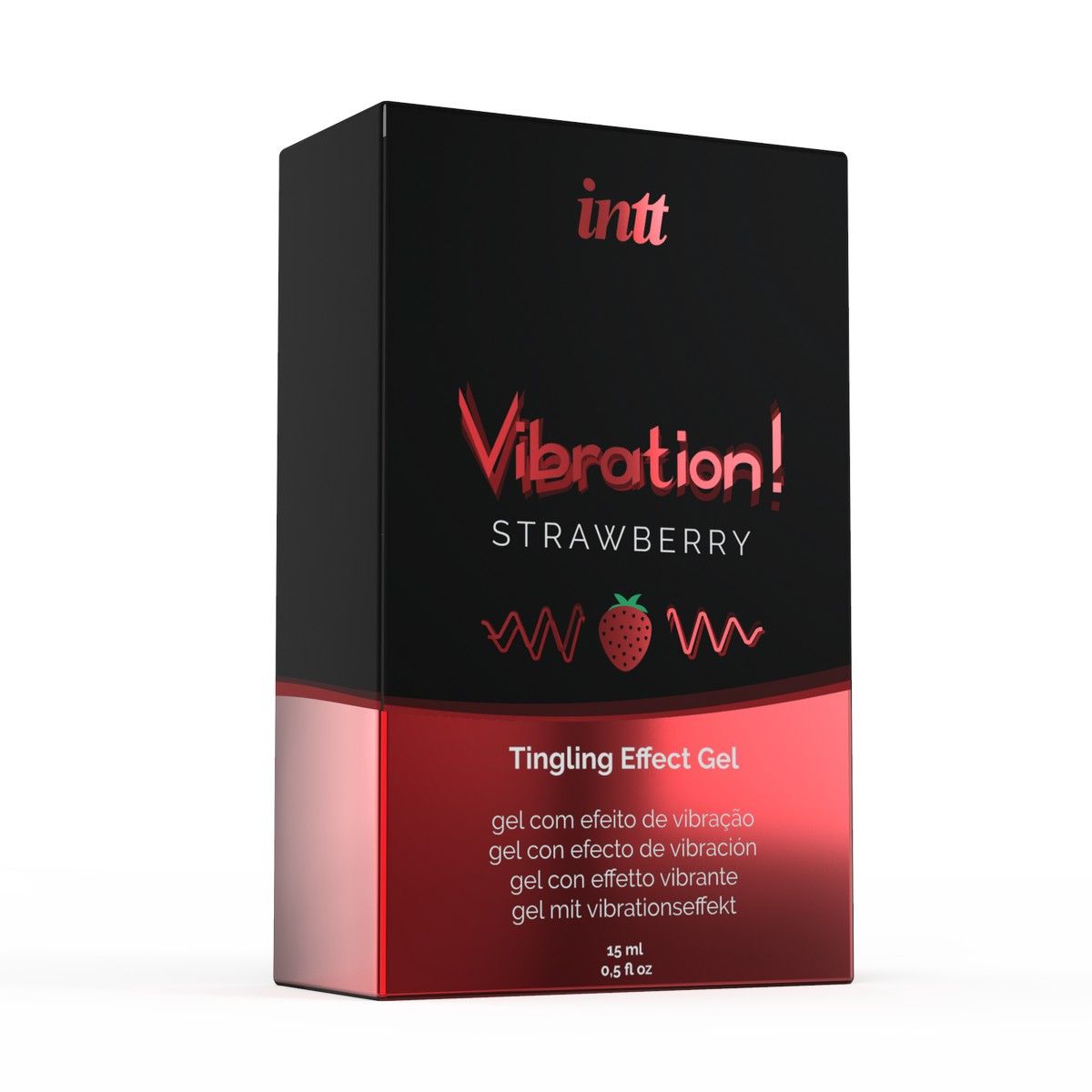 Жидкий интимный гель с эффектом вибрации Vibration! Strawberry - 15 мл. 3