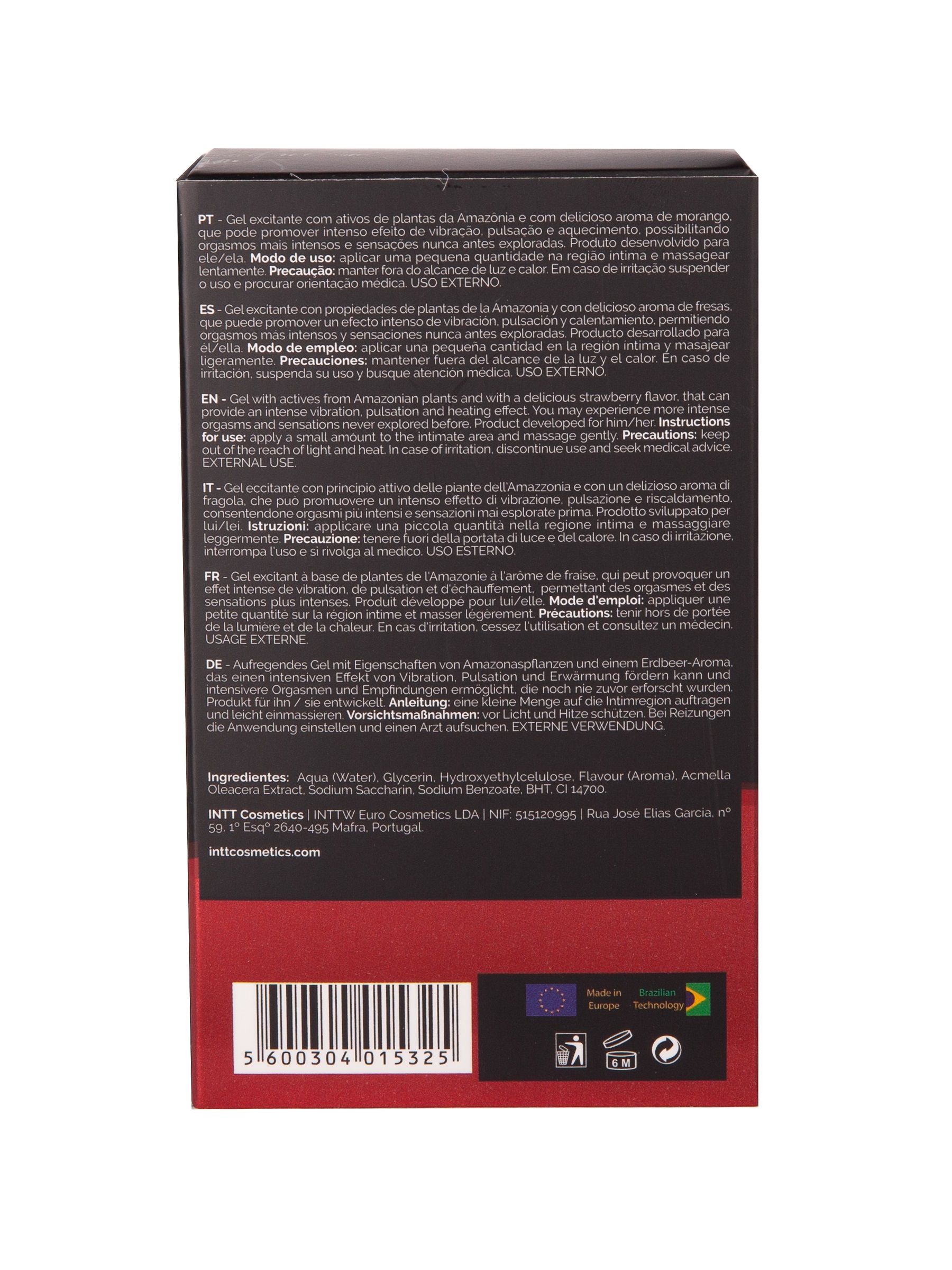 Жидкий интимный гель с эффектом вибрации Vibration! Strawberry - 15 мл. 5